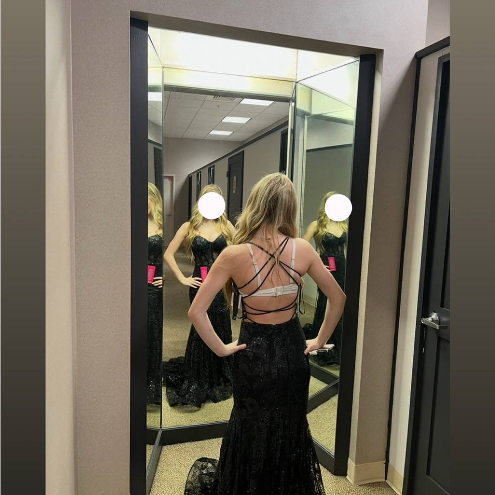 Black sparkly prom dress